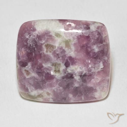 24.29ct Naturel Multicolore Lépidolite, Coussin, Opaque