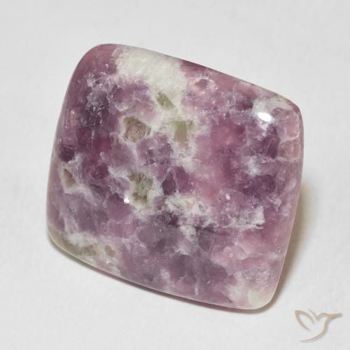 Lépidolite Multicolore naturelle Coussin, 24.29 ct, Opaque