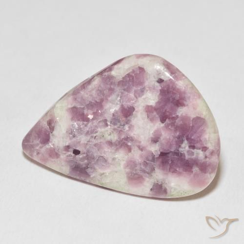 Lépidolite Multicolore naturelle En forme de poire, 26.22 ct, Opaque