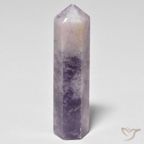Lépidolite Violet profond moyen naturelle Fantaisie, 24.83 ct, Opaque