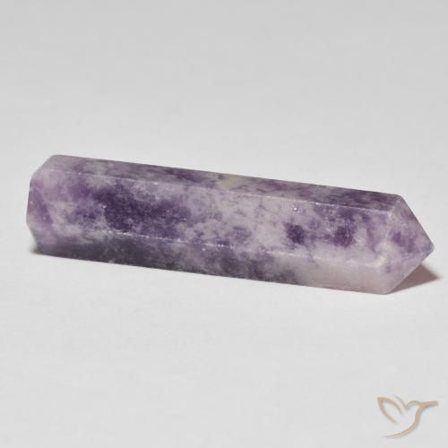 Lépidolite Violet profond moyen naturelle Fantaisie, 24.83 ct, Opaque