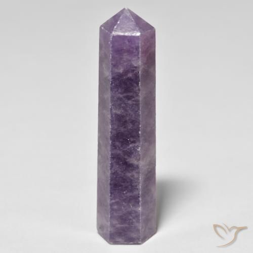 26.71ct Naturel Violet profond moyen Lépidolite, Fantaisie, Opaque