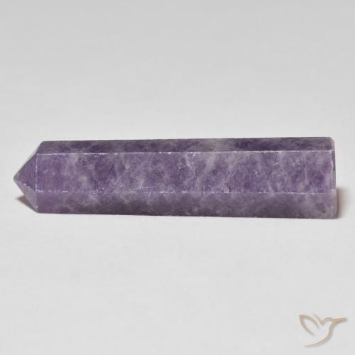 Lépidolite Violet profond moyen naturelle Fantaisie, 26.71 ct, Opaque
