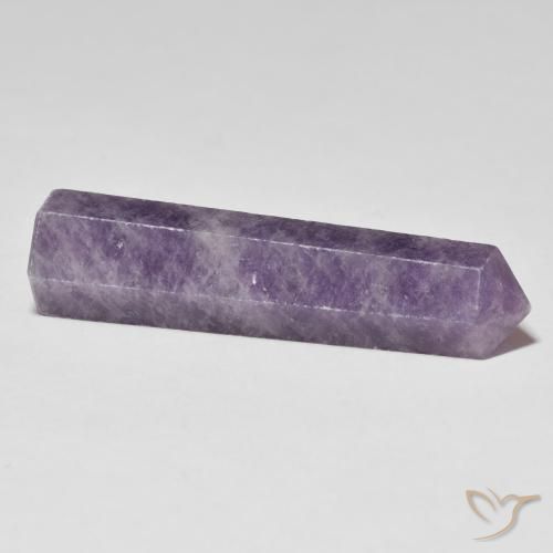 Lépidolite Violet profond moyen naturelle Fantaisie, 26.71 ct, Opaque