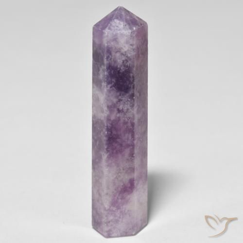 26.63ct Naturel Violet profond moyen Lépidolite, Fantaisie, Opaque