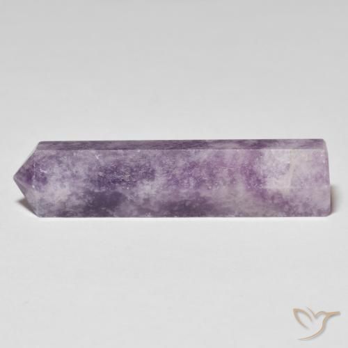Lépidolite Violet profond moyen naturelle Fantaisie, 26.63 ct, Opaque