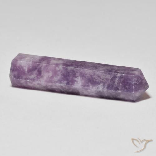 Lépidolite Violet profond moyen naturelle Fantaisie, 26.63 ct, Opaque