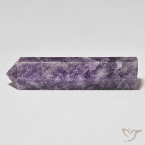 33.05ct Naturel Violet foncé Lépidolite, Fantaisie, Opaque