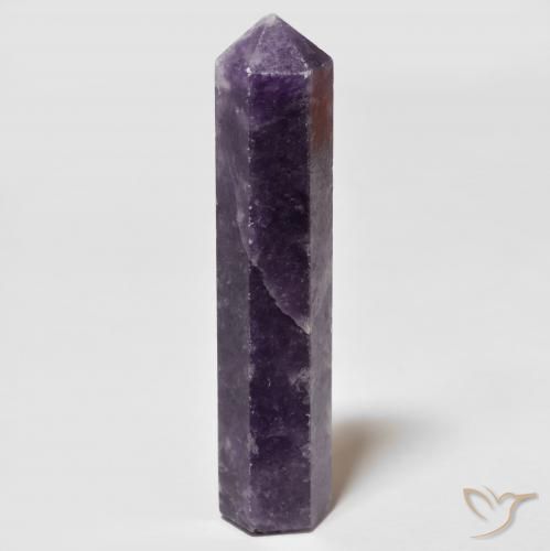 24.60ct Naturel Violet foncé Lépidolite, Fantaisie, Opaque