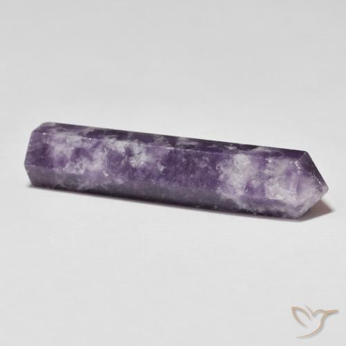 Lépidolite Violet foncé naturelle Fantaisie, 24.60 ct, Opaque