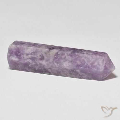 Lépidolite Violet profond moyen naturelle Fantaisie, 28.79 ct, Opaque