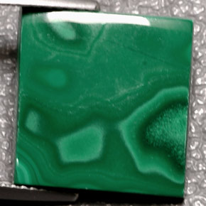 Malachite vert naturelle baguette, 11,01 ct, opaque