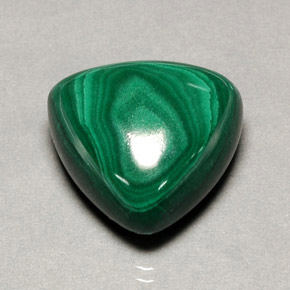 Malachite vert naturelle trillion, 34,16 ct, opaque