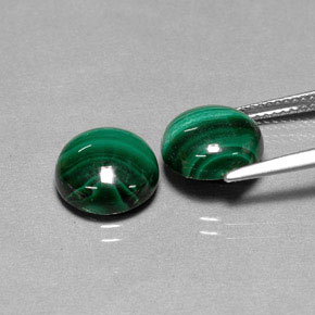 Achetez naturel ct vert malachite gems, coupe roude, en provenance congo chez gemselect. en stock, livraison internationale!