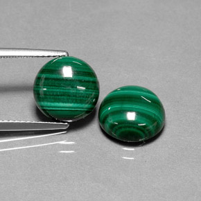Achetez naturel ct vert malachite gems, coupe roude, en provenance congo chez gemselect. en stock, livraison internationale!