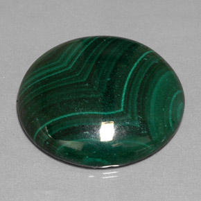 Malachite Vert multicolore naturelle Coupe roude, 41.40 ct, Opaque