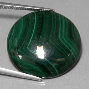 Malachite Vert multicolore naturelle Coupe roude, 41.40 ct, Opaque
