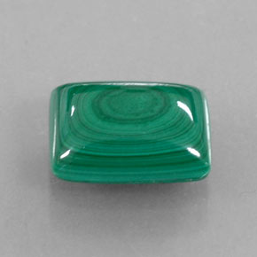 Malachite vert naturelle baguette, 2,05 ct, opaque