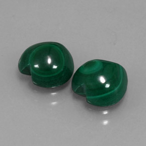 Achetez naturel ct vert malachite gems, forme de coeur, en provenance congo chez gemselect. en stock, livraison internationale!