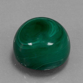 Malachite Vert multicolore naturelle Coupe roude, 7.00 ct, Opaque