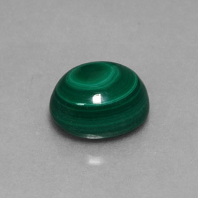 Malachite Vert multicolore naturelle Coupe ovale, 1.22 ct, Opaque