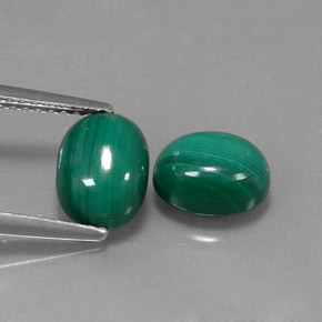 Achetez naturel ct vert malachite gems, coupe ovale, en provenance congo chez gemselect. en stock, livraison internationale!