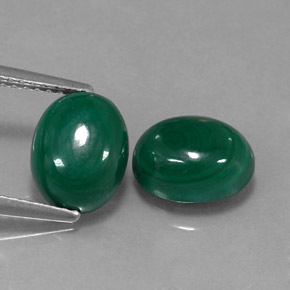 Achetez naturel ct Vert multicolore Malachite gems, Coupe ovale, En provenance Congo chez GemSelect. En stock, livraison internationale!