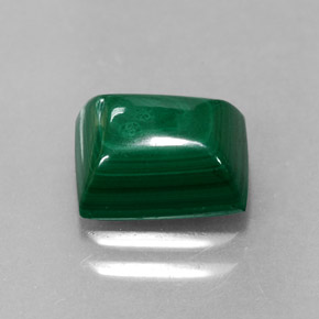 Malachite vert naturelle baguette, 2,47 ct, opaque