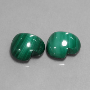 Achetez naturel ct vert malachite gems, forme de coeur, en provenance congo chez gemselect. en stock, livraison internationale!