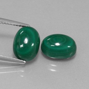 Achetez naturel ct vert malachite gems, coupe ovale, en provenance congo chez gemselect. en stock, livraison internationale!