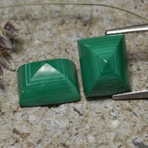 Achetez naturel 7,83ct vert malachite gems, baguette, en provenance congo chez gemselect. en stock, livraison internationale!