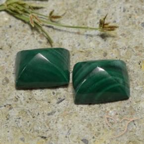 Shop natural 9.58ct Medium Green  Malachite gems, Baquette, from Congo at GemSelect. In stock, global shipping!