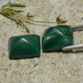Shop natural 9.58ct Medium Green  Malachite gems, Baquette, from Congo at GemSelect. In stock, global shipping!