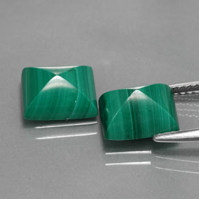 Achetez naturel ct vert malachite gems, baguette, en provenance congo chez gemselect. en stock, livraison internationale!
