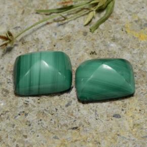 Achetez naturel 9,44ct vert malachite gems, baguette, en provenance congo chez gemselect. en stock, livraison internationale!
