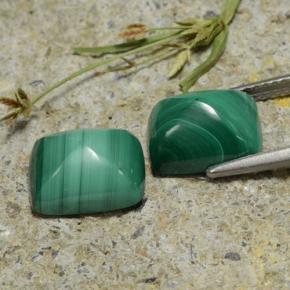 Achetez naturel 9,44ct vert malachite gems, baguette, en provenance congo chez gemselect. en stock, livraison internationale!