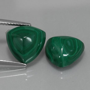 Achetez naturel ct vert malachite gems, trillion, en provenance congo chez gemselect. en stock, livraison internationale!