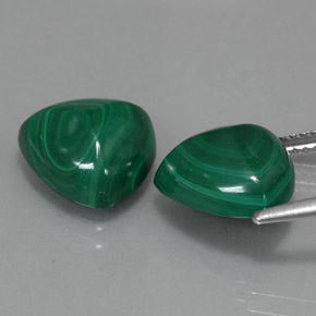 Achetez naturel ct vert malachite gems, trillion, en provenance congo chez gemselect. en stock, livraison internationale!