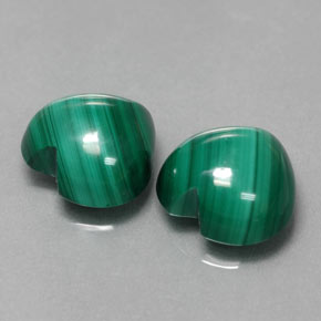 Achetez naturel ct vert malachite gems, forme de coeur, en provenance congo chez gemselect. en stock, livraison internationale!