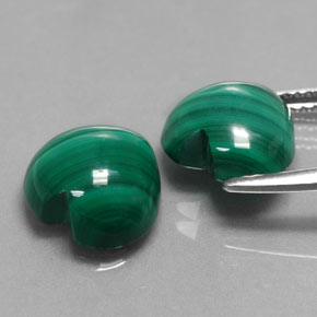Achetez naturel ct vert malachite gems, forme de coeur, en provenance congo chez gemselect. en stock, livraison internationale!