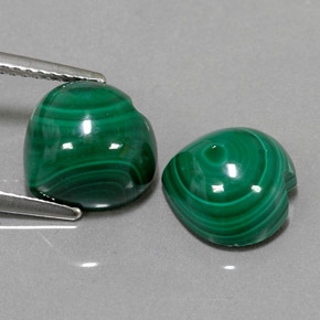Achetez naturel ct vert malachite gems, forme de coeur, en provenance congo chez gemselect. en stock, livraison internationale!