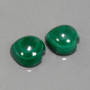 Achetez naturel ct vert malachite gems, forme de coeur, en provenance congo chez gemselect. en stock, livraison internationale!