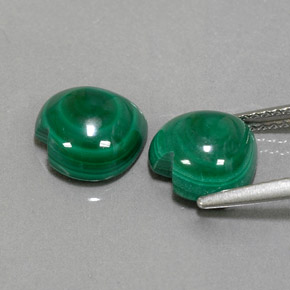 Achetez naturel ct vert malachite gems, forme de coeur, en provenance congo chez gemselect. en stock, livraison internationale!