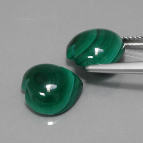 Achetez naturel ct vert malachite gems, forme de coeur, en provenance congo chez gemselect. en stock, livraison internationale!