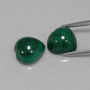 Achetez naturel ct vert malachite gems, forme de coeur, en provenance congo chez gemselect. en stock, livraison internationale!