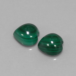 Achetez naturel ct vert malachite gems, forme de coeur, en provenance congo chez gemselect. en stock, livraison internationale!