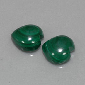 Achetez naturel ct vert malachite gems, forme de coeur, en provenance congo chez gemselect. en stock, livraison internationale!