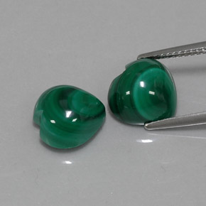 Achetez naturel ct vert malachite gems, forme de coeur, en provenance congo chez gemselect. en stock, livraison internationale!