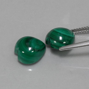 Achetez naturel ct vert malachite gems, forme de coeur, en provenance congo chez gemselect. en stock, livraison internationale!
