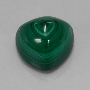 Malachite vert naturelle trillion, 7,48 ct, opaque